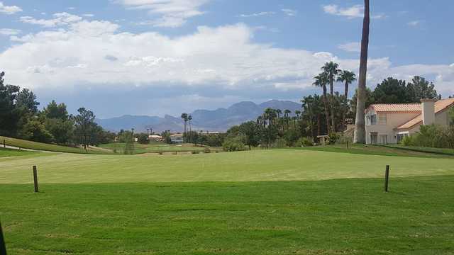 A sunny day view from Canyon Gate Country Club.