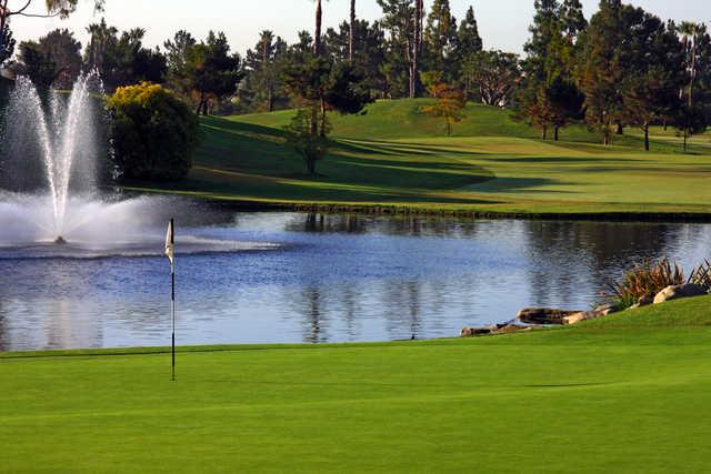 A view of hole #9 at Tustin Ranch Golf Club.