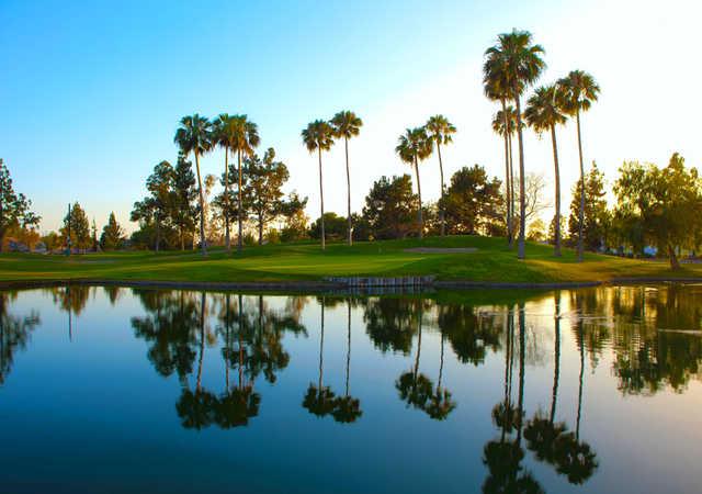 A view of a green at Tustin Ranch Golf Club.