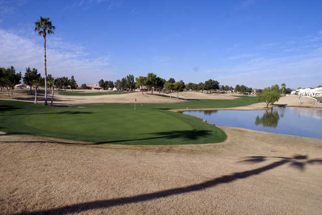 A view of hole #14 at Vistas Course from Westbrook Village Golf Club.