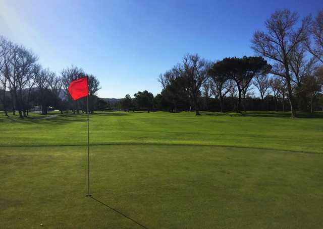 A view of a green at Westlake Golf Course.