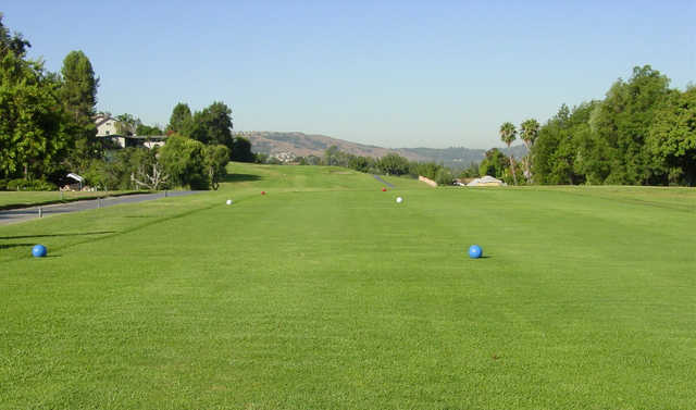 A view from a tee at Los Angeles Royal Vista Golf Course.