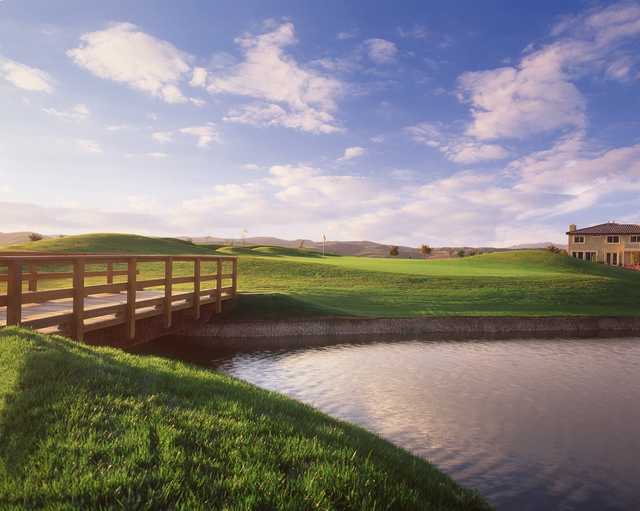 A view of the 16th hole at Arrowood Golf Course.