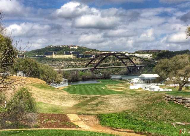 The view from the tee at Austin Country Club's 12th hole. 