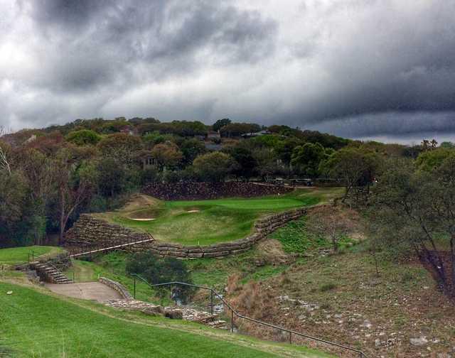 Perhaps the most intimidating par 3 at Austin Country Club is the 4th. 