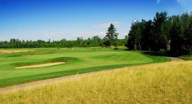 A view of a green at GreyHawk Golf Club.