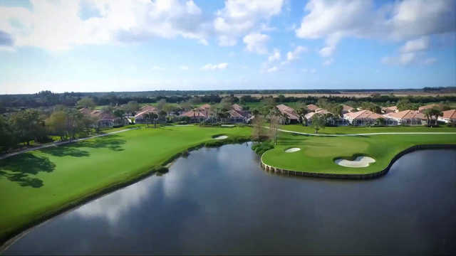 A view of the 16th green and 17th tee from The Florida Club