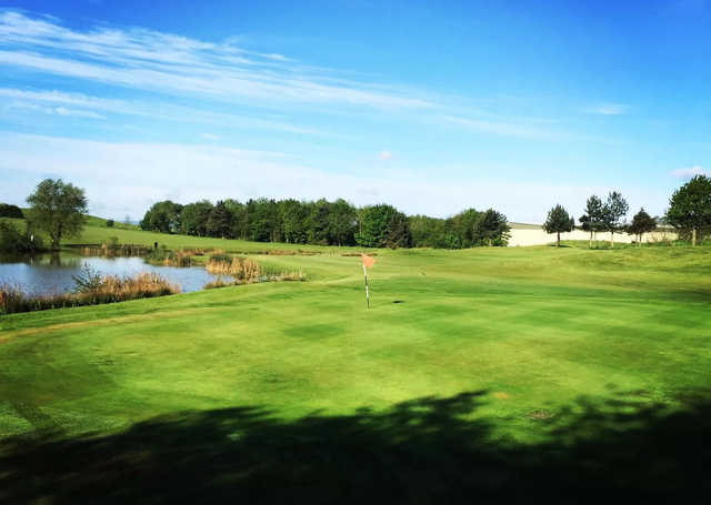 A view of a green at Barlborough Links Golf Club.