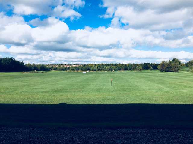 A view of the driving range at Barlborough Links Golf Club.