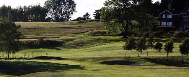 A view of a hole at Bury Golf Club.