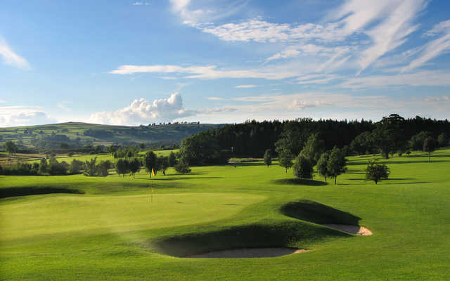 A view of a well protected hole at Kirkby Lonsdale Golf Club.