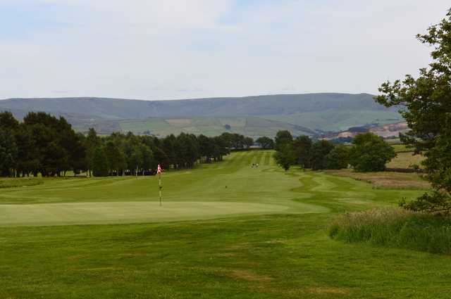 A view of a green at New Mills Golf Club.