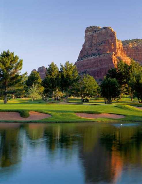 A view of the 7th green at Oakcreek Country Club