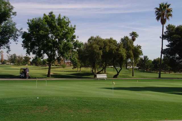 A view of the putting practice green at Union Hills Country Club