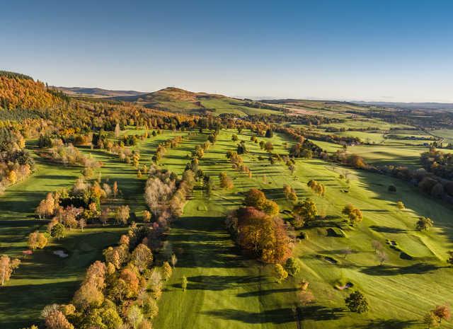 Aerial view from Crieff Golf Club.