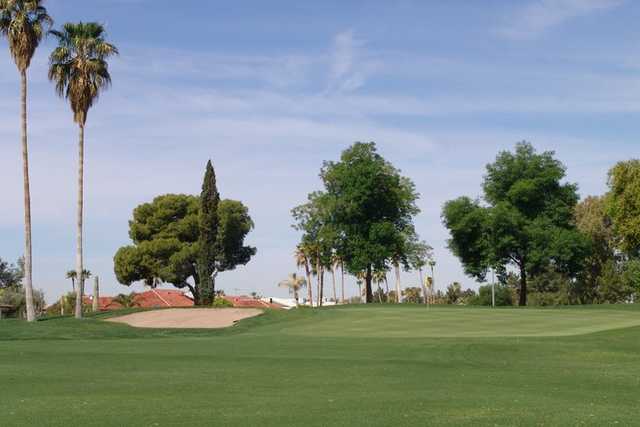 A view of green #16 at Union Hills Country Club