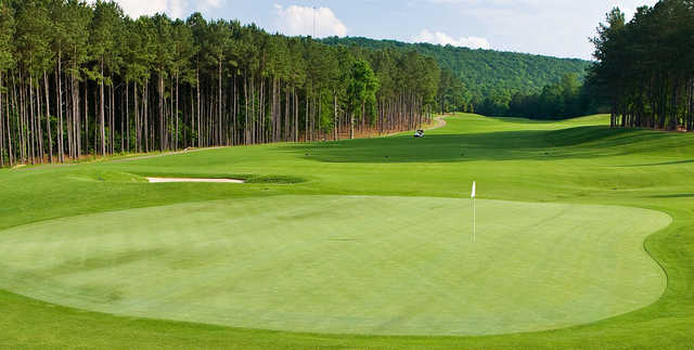 A view of the 9th green at Ballantrae Golf Club.