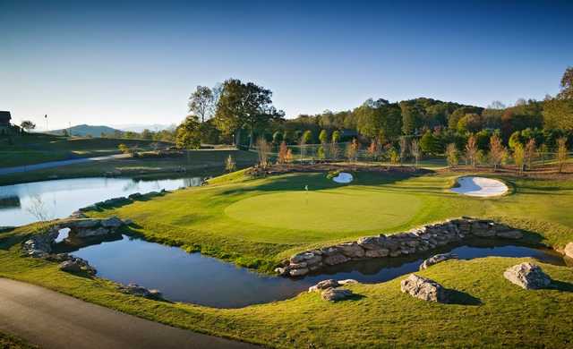 A view of hole #18 at Cummings Cove Golf & Country Club.