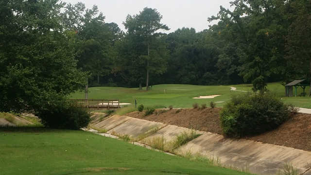 A view of the 6th green at John A. White Golf Course.