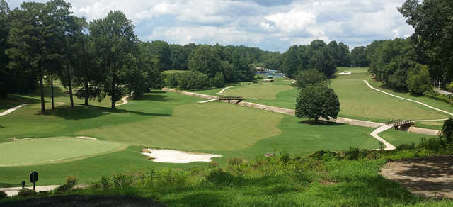 A sunny day view from John A. White Golf Course.