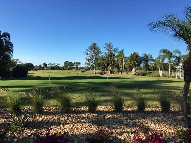 View from the practice green at The Shores of North River Golf Club