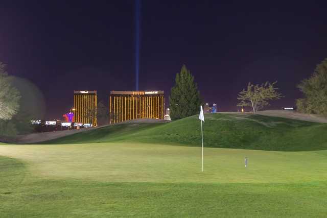 A view of a hole at Las Vegas Golf Center.