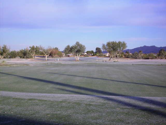 A view of the practice area at Crooked Tree Golf Course
