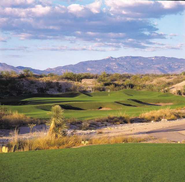 A view of the 16th hole at del Lago Golf Club