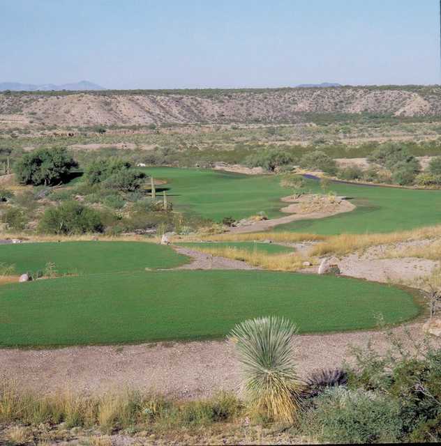 A view of green #7 at del Lago Golf Club