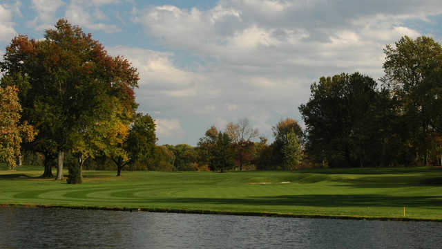 A fall day view from North at Woodmont Country Club.