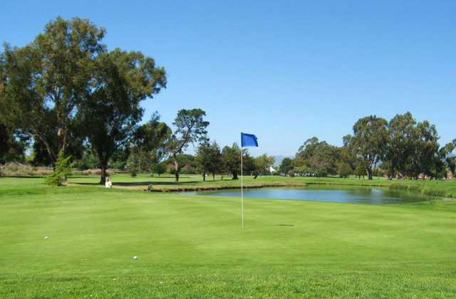 A view of hole #15 at The Earl Fry North Course from Corica Park.