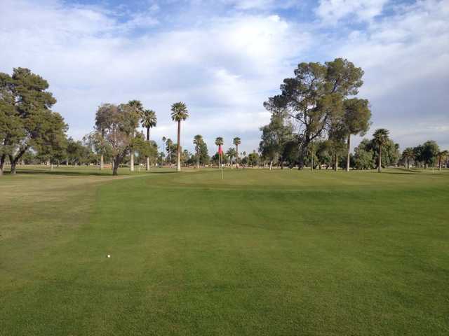 A sunny day view of a hole at Encanto Nine Golf Course (John Cupit).