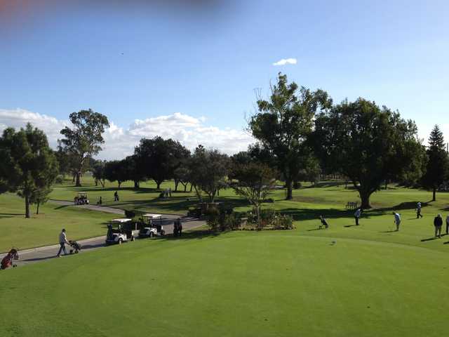 A sunny day view from Lakewood Country Club.