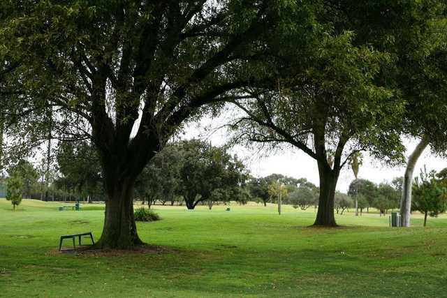 A view of a tee at Lakewood Country Club.