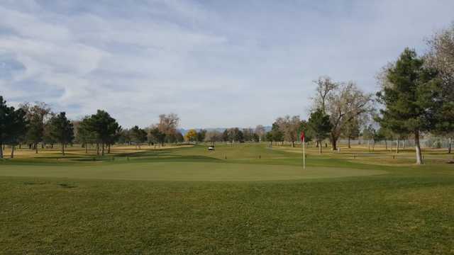 A view of a hole at Las Vegas Golf Club.