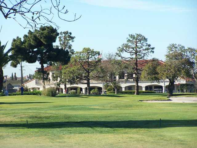 A view of a green at Meadowlark Golf Course.