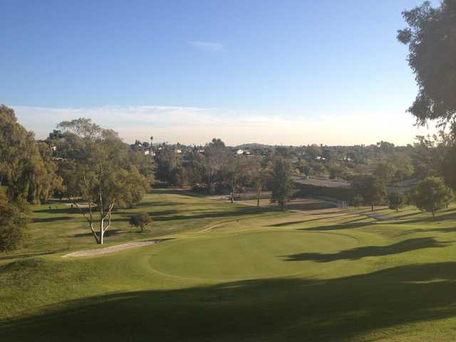 A view of hole #18 at Mission Trails Golf Course.