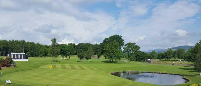 View of the finishing hole at Carus Green Golf Club