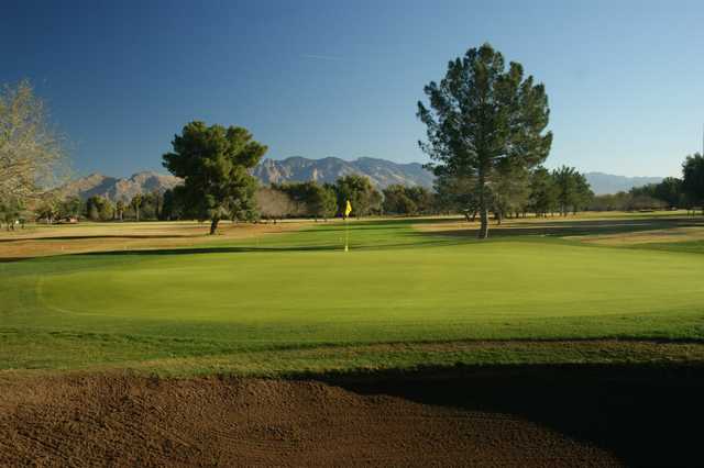 A view of a hole at El Rio Golf Course.