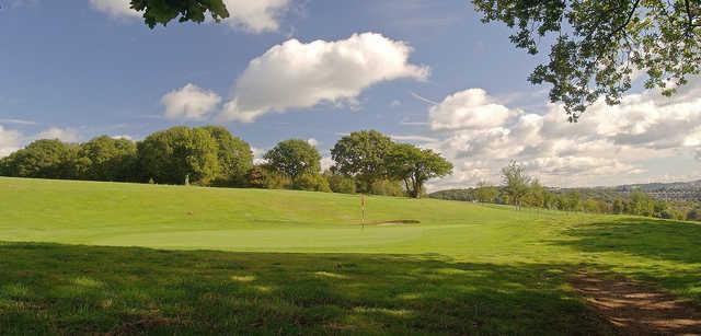 View of a green at Tredegar Park Golf Club