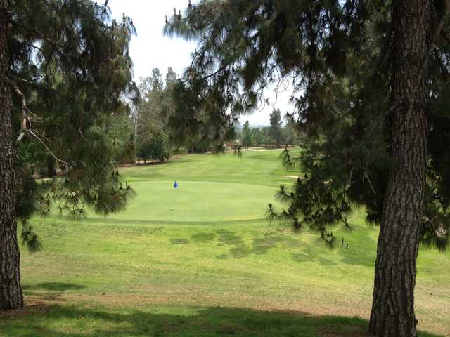 A view of the 7th hole at Eaton Canyon Golf Course.