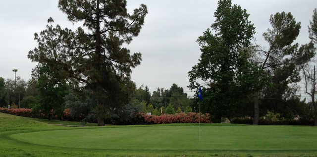 A view of the 3rd hole at Eaton Canyon Golf Course.