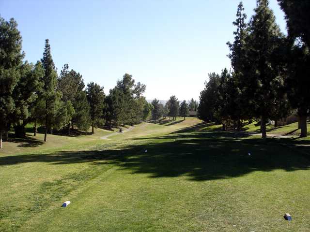 A view from a tee at Jurupa Hills Country Club.