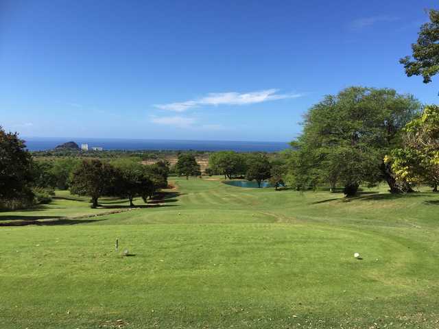 A view from a tee at Makaha Valley Country Club.