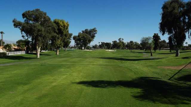 A view from a tee at Palm Desert Country Club.