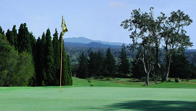 View from the 17th hole at Volcano Golf & Country Club