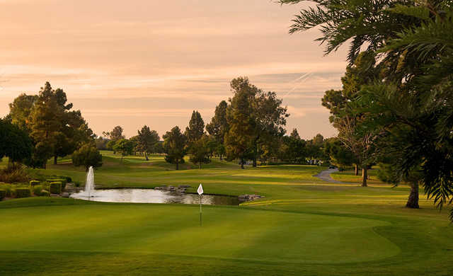 A view of hole #16 from Skylinks at Long Beach Golf Course.