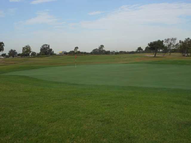 A view of the 2nd green from The Links at Victoria Golf Course.