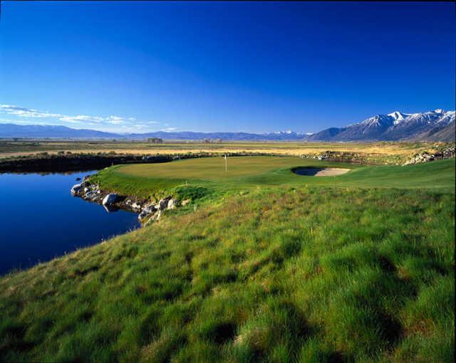 A view of green #8 at Ranch Course from Genoa Lakes Golf Club.