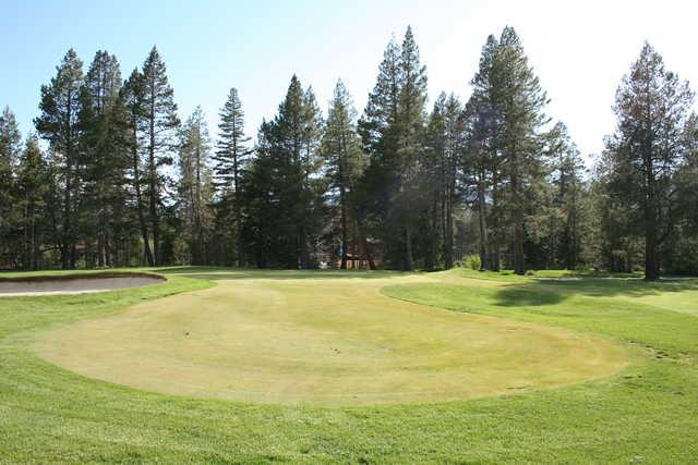 A view of the 2nd green at Lake Tahoe Golf Course.